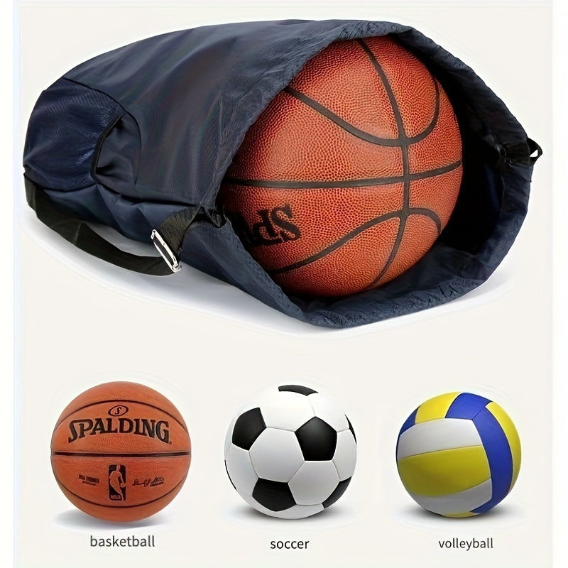 Nylon Sports Drawstring Backpack – Wet/Dry Separation, Tassel Embellishment, Framed Design with Utility Pocket, Plaid Pattern Bag for Basketball, Soccer, Volleyball