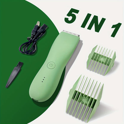 Ultimate Body Groomer Trimmer - Electric Ball Shaver for Men and Women, Pubic and Bikini Clipper, Waterproof and Cordless Design - Ideal for Groin and Body Manscaping, Travel-Friendly