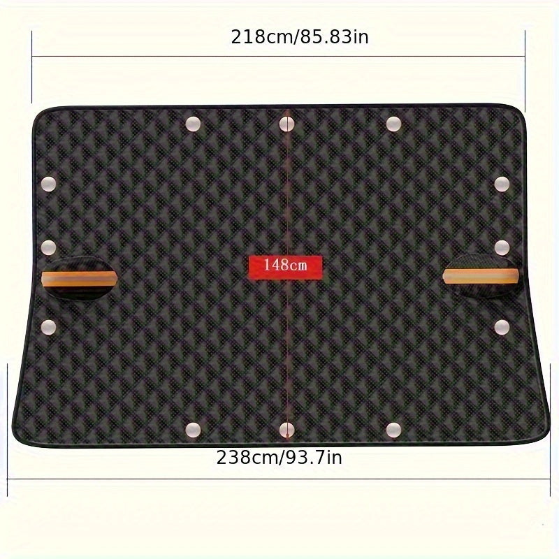 All Weather Car Windshield Cover – Durable Polyester, Sun & Snow Protection, Anti-Frost Winter Shield