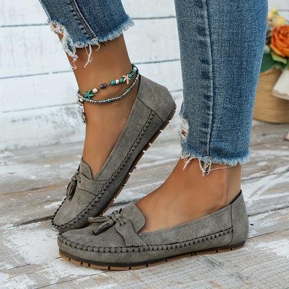 Large Size Wheat Ear Decoration Light - Comfortable & Soft Women's Flat Loafers