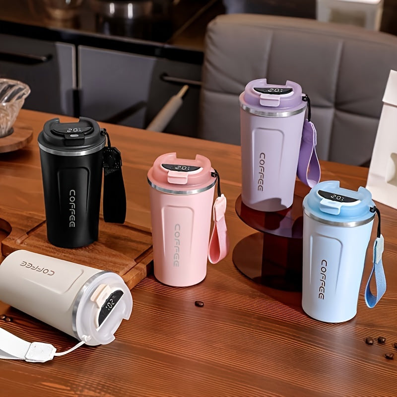 Smart Coffee Cup For Men And Women's Offices, Stainless Steel 304, Outdoor Portable, Portable, Insulated Cup, And Portable Mug