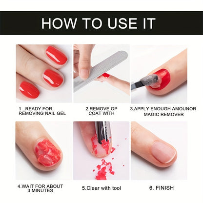 0.51oz Magic Soak-Off Nail Glue Remover – Quick Gel Polish and Nail Polish Remover