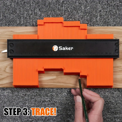 Saker Adjustable Contour Gauge Profile Tool – Precisely Copies Irregular Shapes with Locking Mechanism for Woodworking and Welding – Ideal Gift for Dad, Friend, or Husband