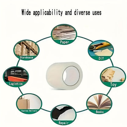 1 Roll 76 Yards Packaging Tape – Transparent, Multi-Use – Ideal for Office, Home, and School Transportation – One Roll of Sealing Tape