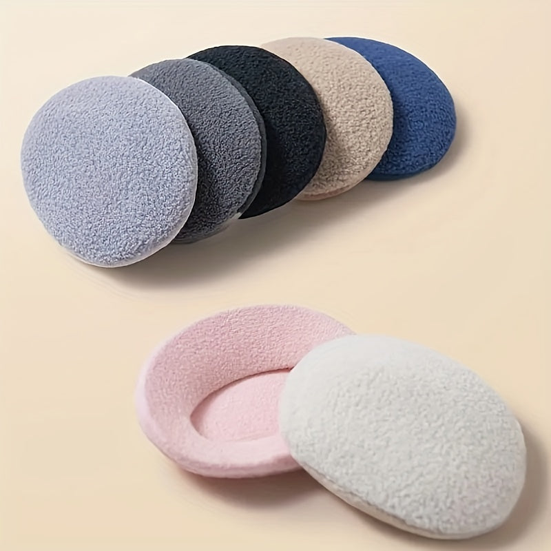 Bandless Fleece Ear Muffs – Soft Winter Ear Warmers for Men & Women, Outdoor Cold Protection