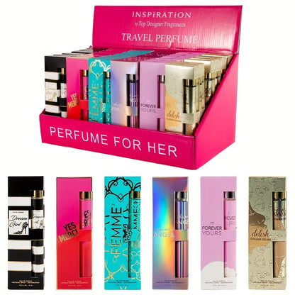Women's EDP Travel Size 1.18oz (35ml) - 6-Piece Set with Different Scents