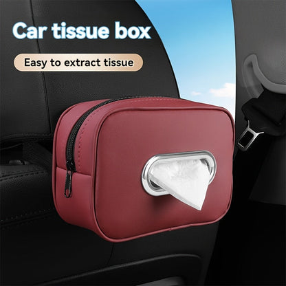 Hanging Car Napkin Holder - Armrest Box Tissue Holder for Car Interior Accessory