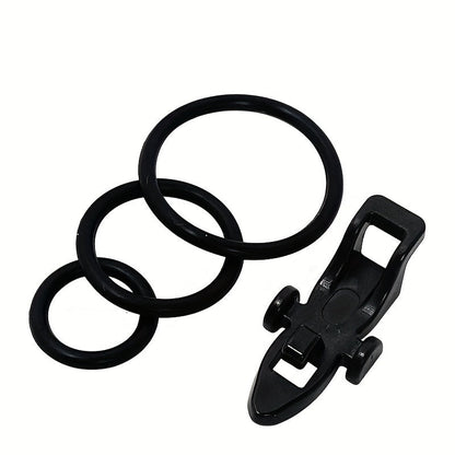 10/20 Sets Fishing Hook Keeper – Protective Jig Hooks Holder with Adjustable Elastic Rubber Rings, Essential Tool for Anglers