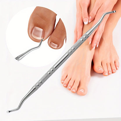 3PCS Stainless Steel Ingrown Toenail Tool Kit – Toenail File, Lifters, and Pedicure Tools for Pain Relief and Nail Care