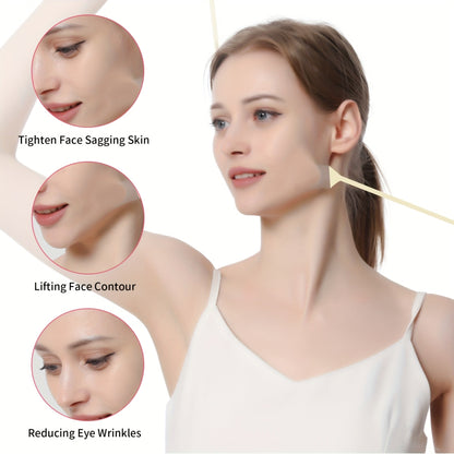 24 Pack Invisible Face Lift Tape - Skin Tightening V-Line Patches for Forehead, Eyes, and Facial Contour, Non-Surgical, Unscented Skin Care Strips