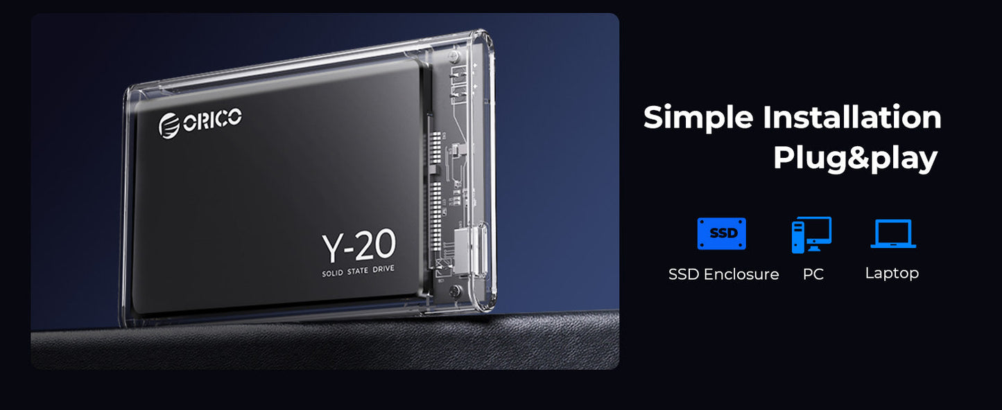 ORICO SATA III SSD 2.5” — 512GB-4TB 3D NAND Internal Solid State Drive Up to 550MB/s for PC & Laptop Upgrade
