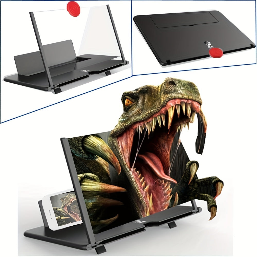 18 Inch Oversized Mobile Phone Screen Amplifier – 3D Magnifier Stand with Creative Pull-Out Stretch Function, Portable and Compact for Enhanced Viewing Experience