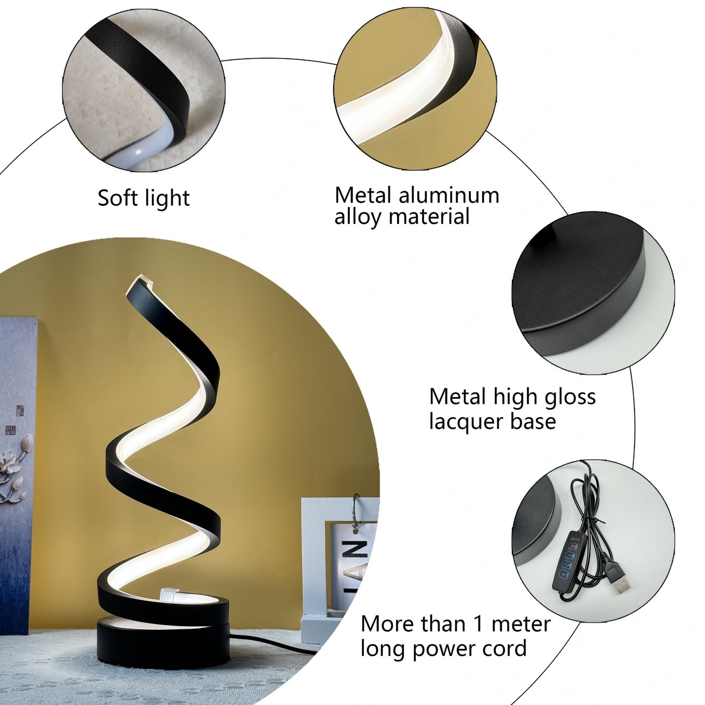 Classic Creative Desk Lamp – Stylish Home Decoration for Bedroom, Study, and Living Room, Ideal Gift Option