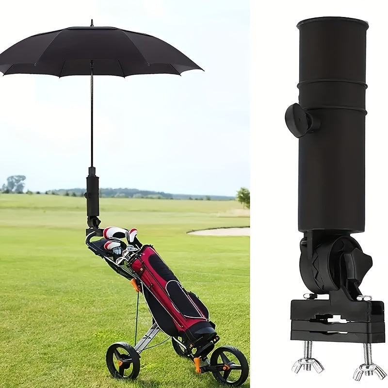 Adjustable Golf Umbrella Holder for Push Cart - Essential Golf Accessories for Weather Protection