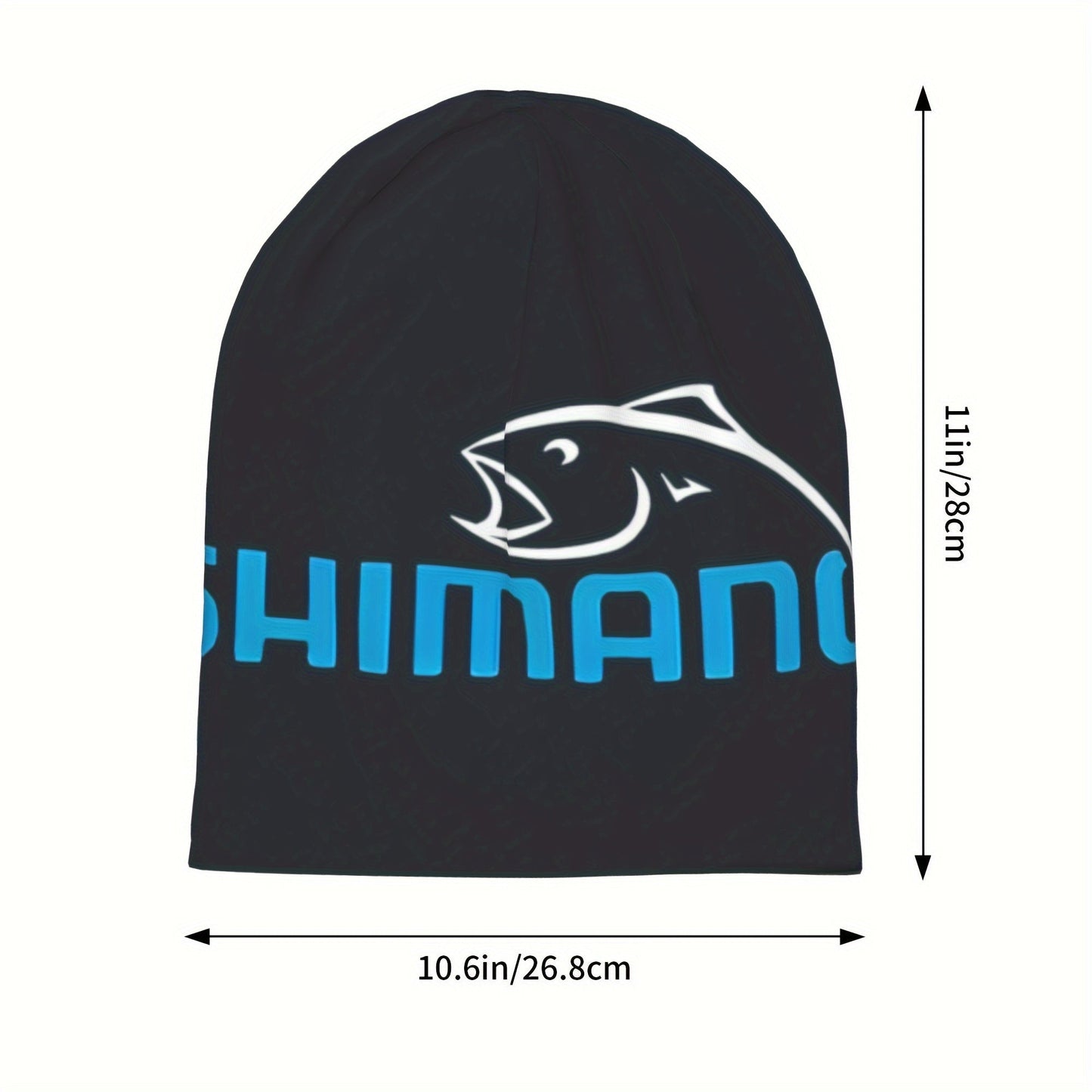 Stylish Thin Flying Fish Hat – Brimless Fitted Cap with Skull Design – Fashionable Unisex Headwear for Casual Wear