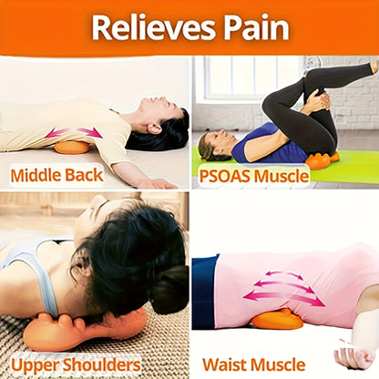 Sciatica Pain Relief Back Massager – Deep Tissue Muscle Tool with 14 Trigger Points for Glute, SI Joint, Pelvis, Sacrum, Lumbar Support