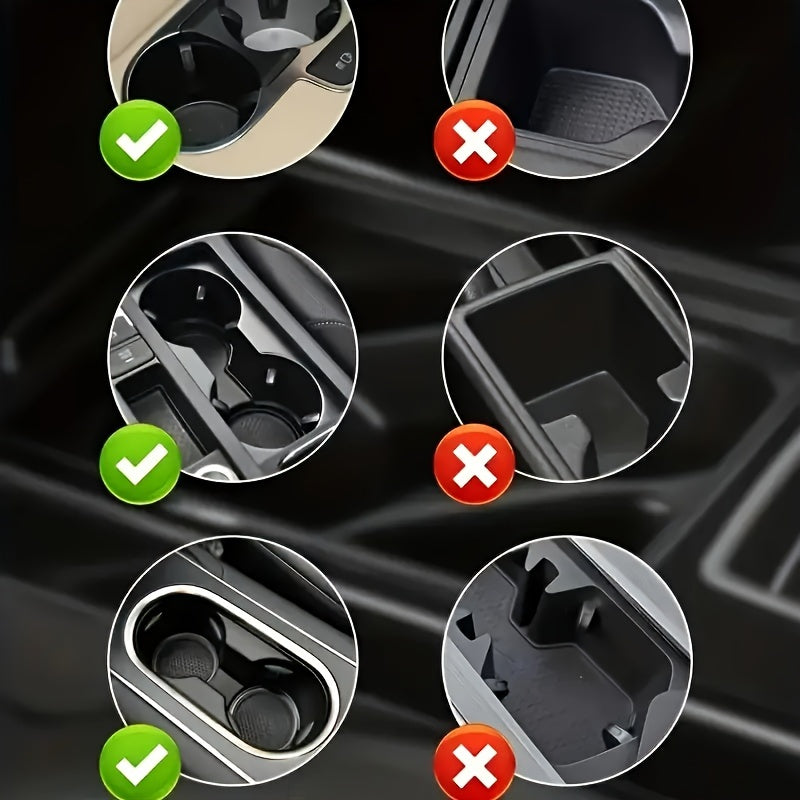 2 in 1 Rotating Car Cup Holder Expander – Durable ABS, Multi-Functional Vehicle Interior Accessory