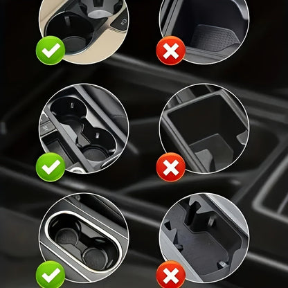 2 in 1 Rotating Car Cup Holder Expander – Durable ABS, Multi-Functional Vehicle Interior Accessory