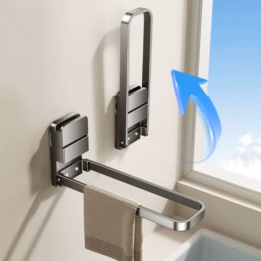 Detachable Towel Rack — Space-Saving, Compact, Moisture-Resistant Design with Easy, Damage-Free Installation