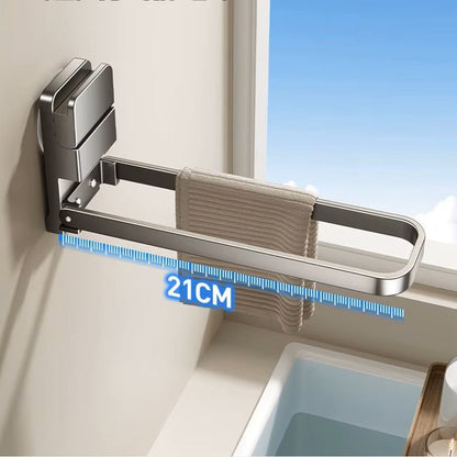 Detachable Towel Rack — Space-Saving, Compact, Moisture-Resistant Design with Easy, Damage-Free Installation