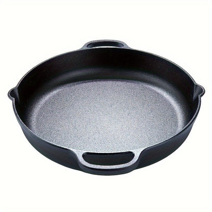 14-Inch Pre-Seasoned Cast Iron Skillet - Durable, Non-Stick Dutch Oven for Searing, Sautéing, Baking, Roasting, and Grilling