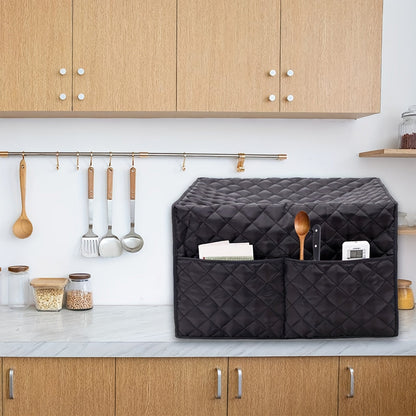 Dustproof Convection Toaster Oven Cover with 2 Accessory Pockets - Protects Stand Smart Oven, Toaster Oven, and Small Kitchen Appliances - Easy Storage and Cleaning