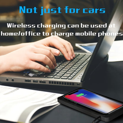 Fast Wireless Car Charger Pad - 15W Qi Certified for iPhone 11/12/13/14 Pro Max, Xs and Samsung Phones - Non-Slip, Easy Mount