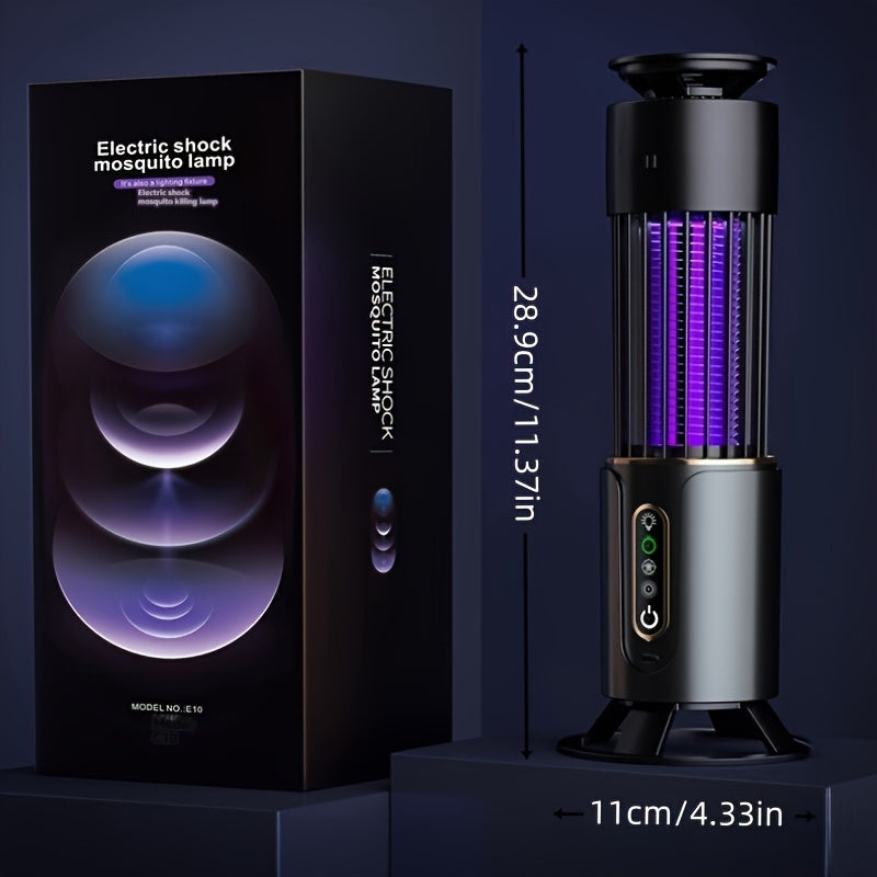 Rechargeable Multi-Functional Mosquito Killer Lamp - USB Powered, Dual Light Colors, Indoor and Outdoor Bug Zapper for Home, Bedroom, Office, RV, Camping - Effective and Easy to Clean