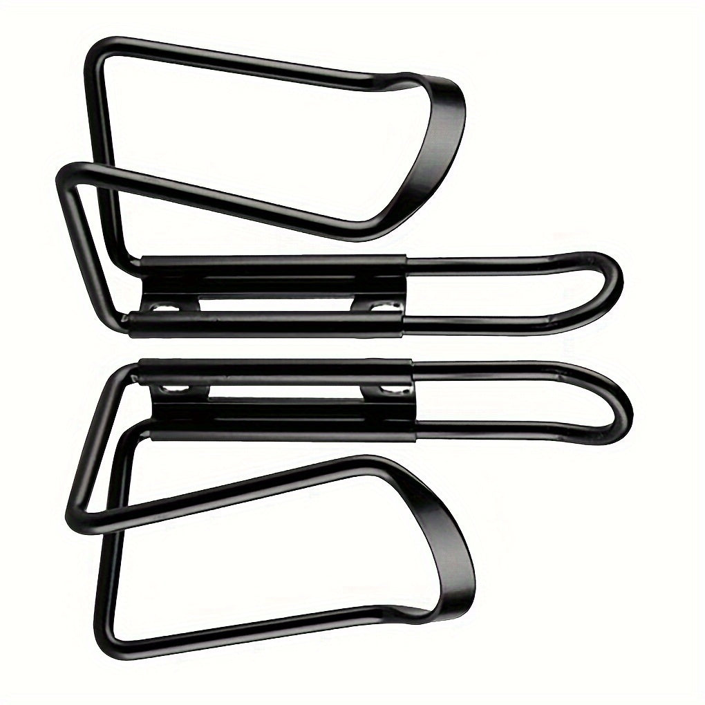 2pcs Mountain Road Bike Water Bottle Holder - Durable Aluminum Alloy, Adjustable Cup Holder, Easy Installation, Outdoor Cycling Rack, Lightweight and Compact, Black and Silver Options