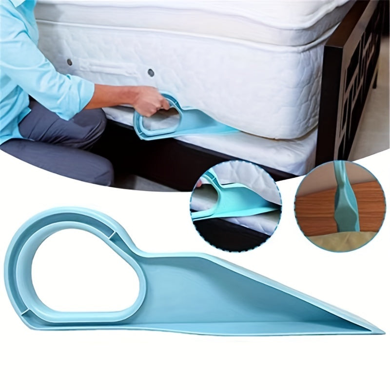 2 Pack Ergonomic Mattress Lifter Tool for Easy Bed Sheet Changing – Durable Polypropylene Sheet Fasteners with Arc Handle, Spot-Cleanable Bedding Assistant