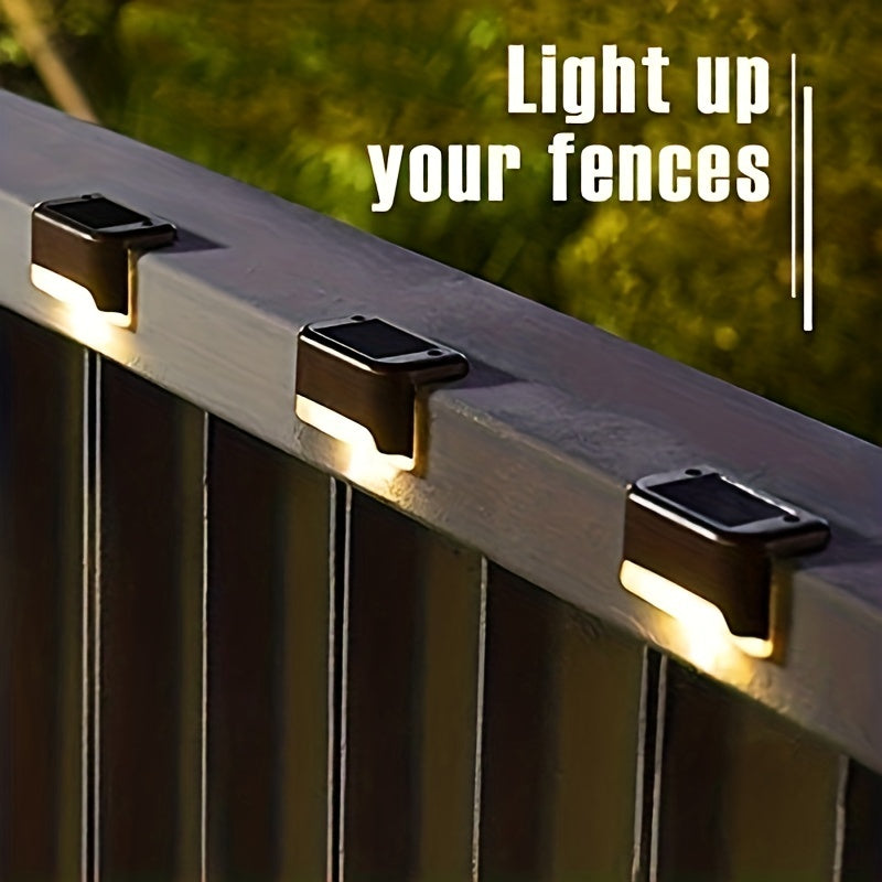 16 Pack Solar Outdoor Garden Lights - Household Garden, Stairs, Deck, Aisle Wall and Rail Decorative Lights