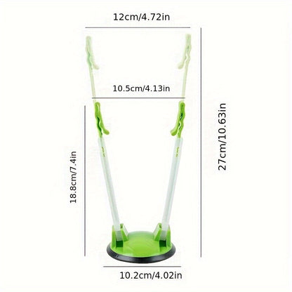 Baggy Rack – Adjustable Vertical Food Bag Holder for Countertop & Cabinet, Ideal for Garbage & Food Storage Bags, Kitchen Organizer & Accessory