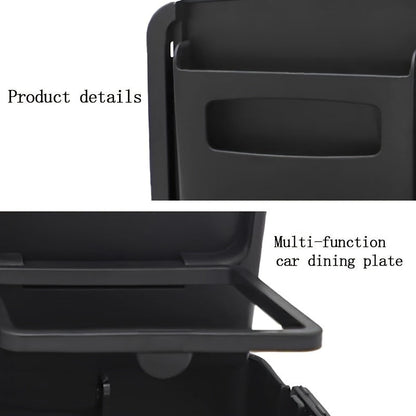 Adjustable and Foldable Car Dining Table with Cup Holder – Portable Backseat Storage Tray for Food and Drinks, Made of Durable PP Material