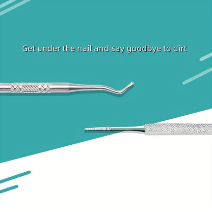3PCS Stainless Steel Ingrown Toenail Tool Kit – Toenail File, Lifters, and Pedicure Tools for Pain Relief and Nail Care