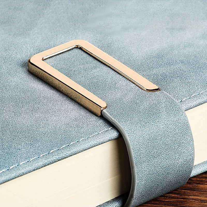 Vintage A5 Leatherbound Notebook – Personalized Soft Cover with Bookmark, Ideal for Business Meetings and University Life