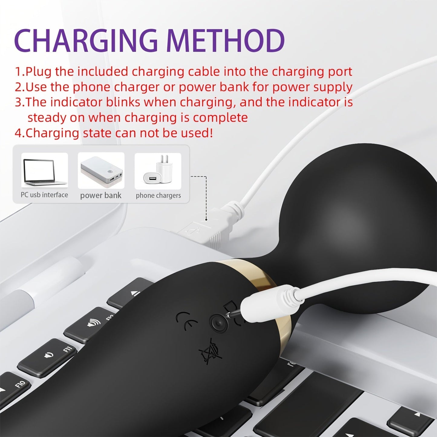 Ultra-Compact Electric Massage Stick Gun - 8-Speed Handheld Massager for Body, Back, Neck, Legs, Waist | Easy to Carry, High-Speed Drive Motor, Ergonomic Design for Ultimate Comfort