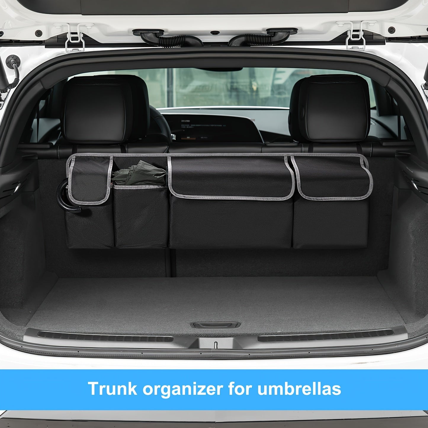 Universal Car Seat Back Storage Bag – Large Capacity Multi-Pocket Organizer, Durable 600D Oxford Cloth