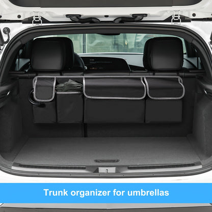 Universal Car Seat Back Storage Bag – Large Capacity Multi-Pocket Organizer, Durable 600D Oxford Cloth