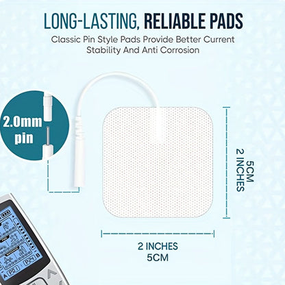20pcs Premium Latex-Free Electrode Pads – Compatible with 2mm Pin Connector Lead Wires, High-Quality Replacement for Efficient Machine Performance