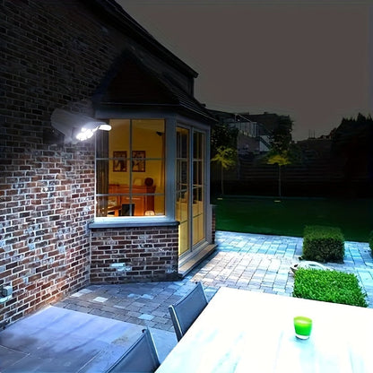 Outdoor Sports Sensor Solar Light – 2000 Lumens, 77 LED Spotlights with Remote Control, Wireless Floodlight for Hotels, Gardens, Porches & Driveways