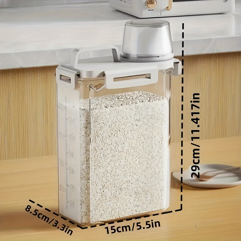 Storage Container – Insect-Proof & Moisture-Proof Sealed Tank with Lid, Portable and Leak-Proof Food Storage Box for Grain, Nuts, Flour and Rice, Kitchen Organizer