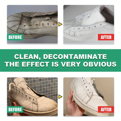 No Rinse Shoe Cleaner Gel – Removes Stains and Yellowing, Safe for Canvas, Sports and White Shoes – Portable and Easy to Use
