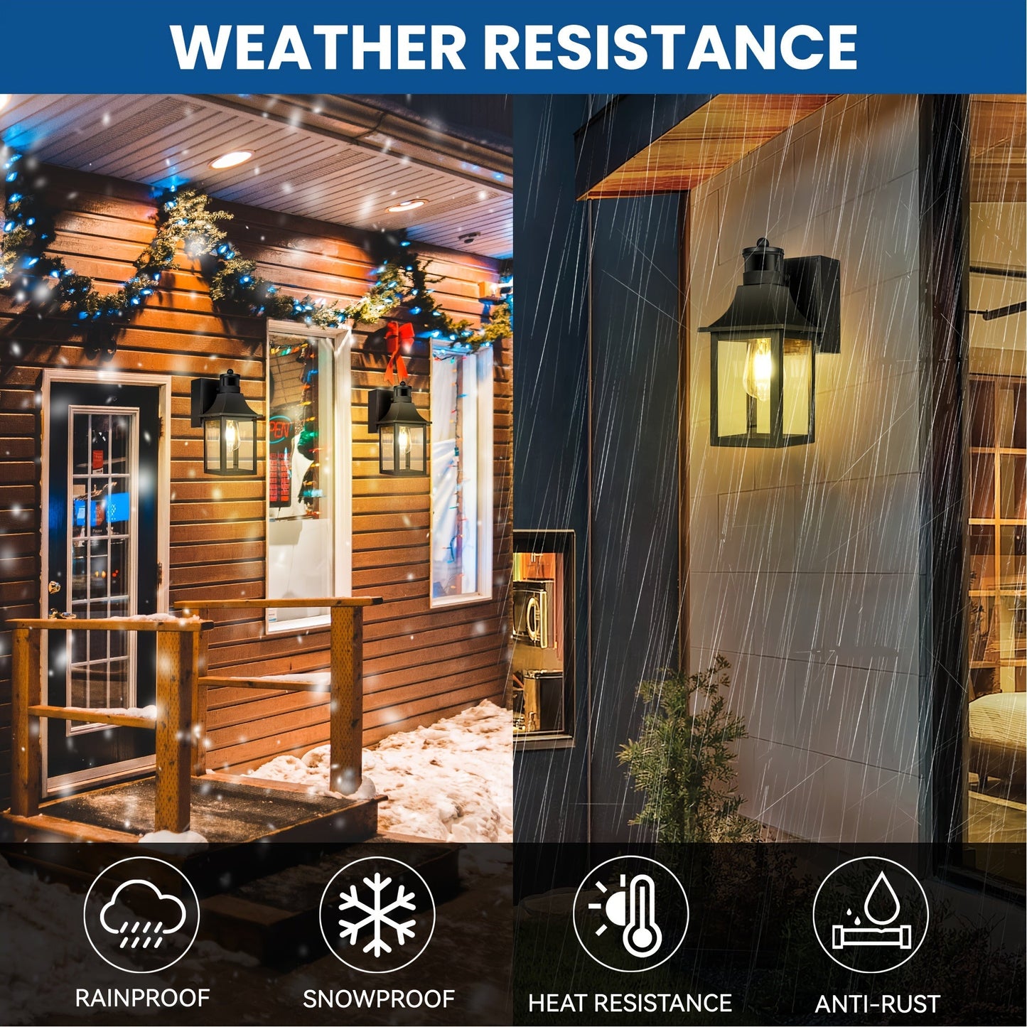 Smart Porch Lights Pro – Dusk to Dawn Motion Sensor Outdoor Lights with GFCI Outlet, 3 Lighting Modes – Waterproof, Energy-Efficient Exterior Wall Sconce for House, Patio, Garage