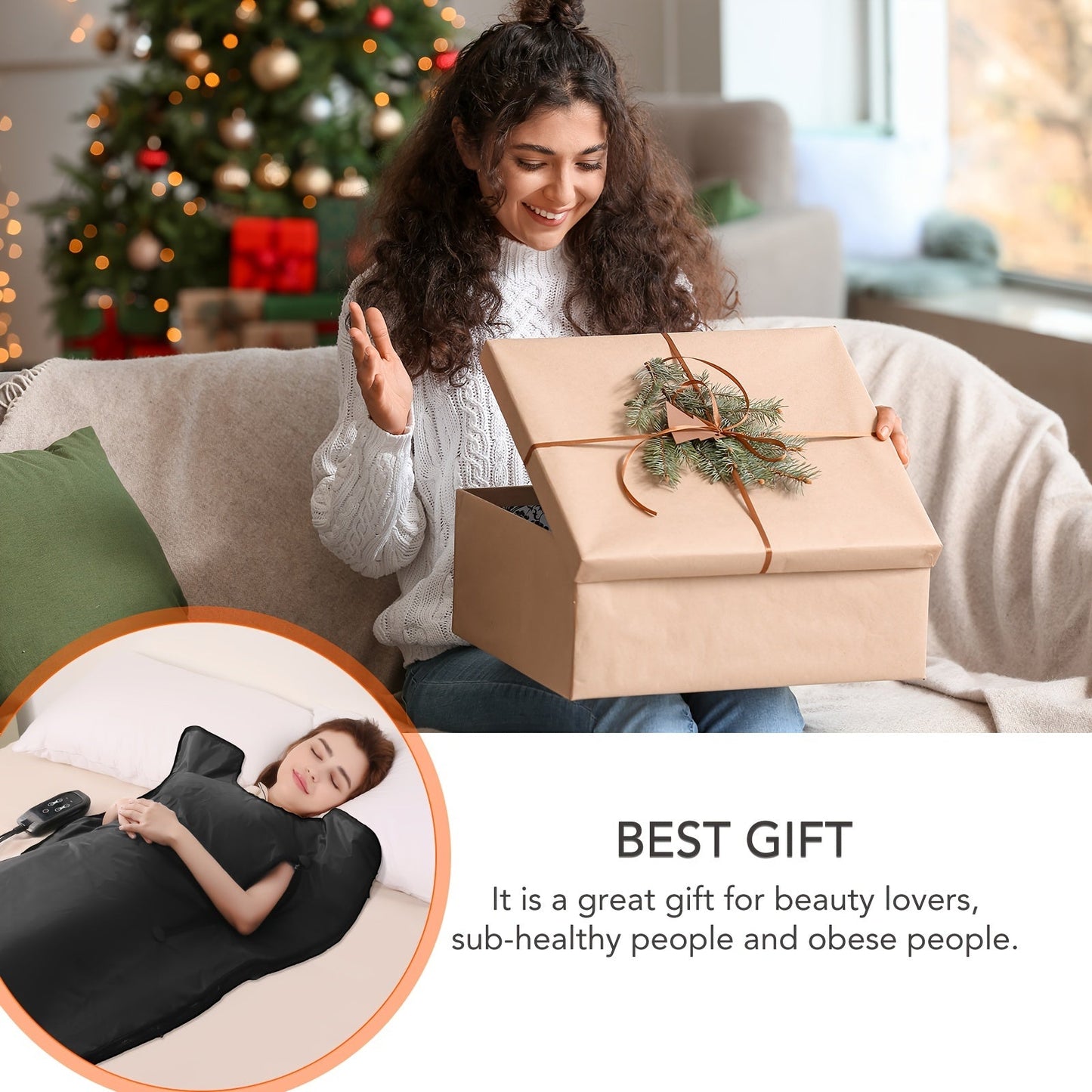Portable Far Infrared Sauna Blanket - Home Sauna Accessory for Detox and Relaxation, 20-60 Minute Timer, 6ft x 2.6ft Size, Remote Control
