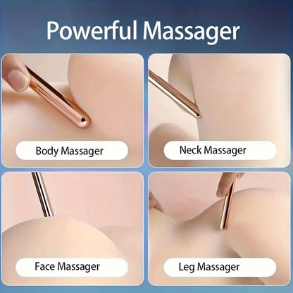 Portable Mini Bullet Massager – USB Rechargeable, 10 Speed High-Frequency Vibration, Handheld Electric Massage Stick