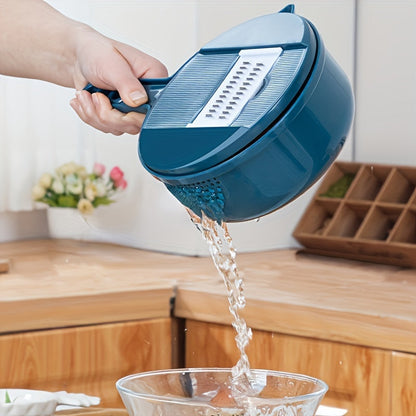 12-in-1 Ultimate Multi-Functional Vegetable Chopper - Cutting, Shredding, Slicing, Grating for Carrots, Potatoes, Radish - Ideal for Hotel, Commercial, Home Kitchens - Eid Al-Adha Mubarak Gift Idea