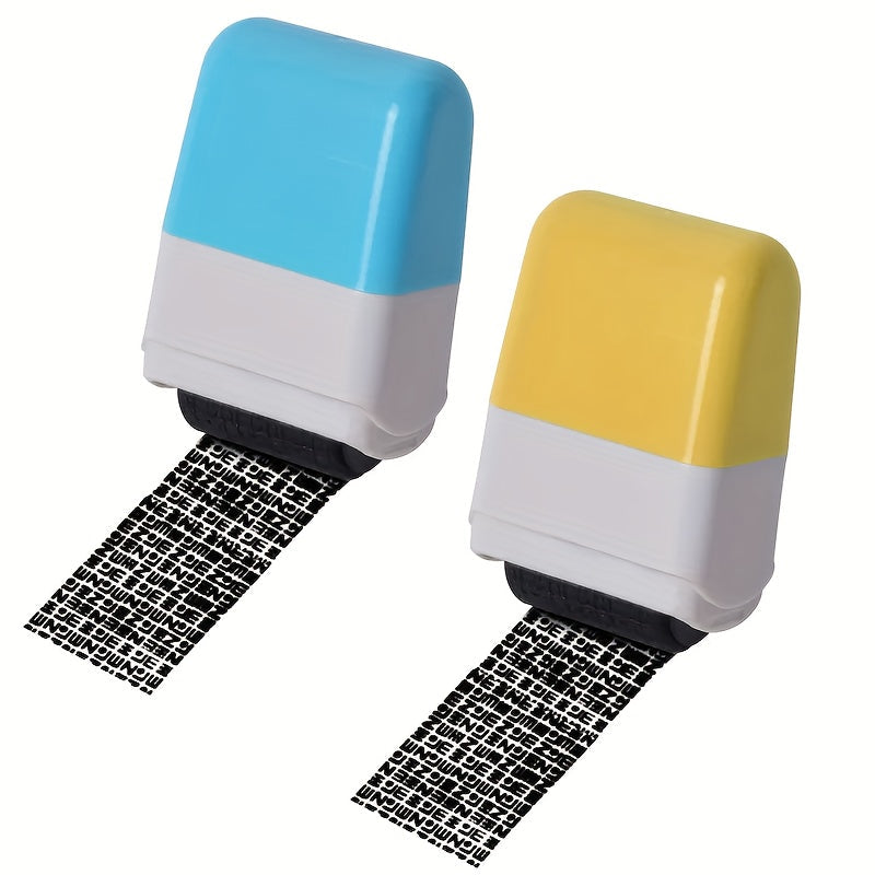 Wide Identity Theft Protection Roller Set – Safeguard Confidential Information with Anti-Theft Privacy Features – Durable Plastic for ID Blackout Security (1pc)