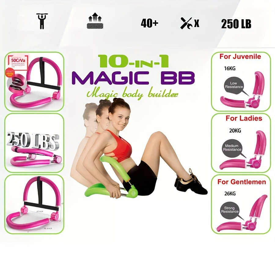 Sit Up Exercise Equipment - Ab Crunch Machine for Home Workout, Fitness Equipment for Stomach and Abs Training