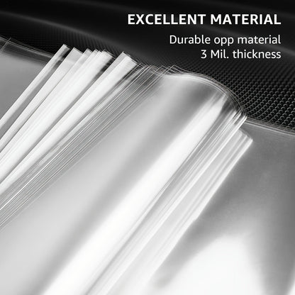 Premium Clear Vinyl Record Sleeves - 12.75" LP and Gatefold Protection, Durable 3mil Thickness - Ideal for Gift Packaging