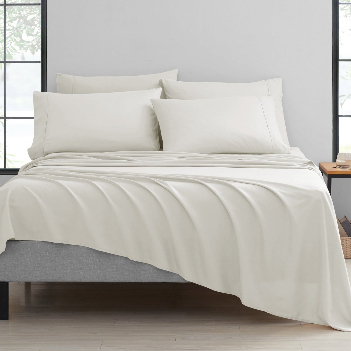 Bamboo 2000 Thread Count 6-Piece Luxury Sheet Set - Organic, Cooling, 16 Inch Deep Pocket, Egyptian Luxury with Bonus Pillowcases - Shrink and Fade Resistant